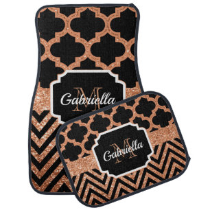 Cute Quatrefoil Car Floor Mat