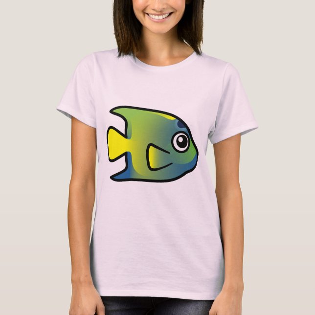 Cute Queen Angelfish T-Shirt (Front)