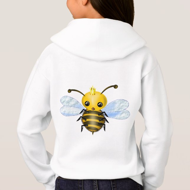 Cute Queen Bee Hoodie (Back)
