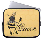Cute Queen Bee Laptop Sleeve at Zazzle