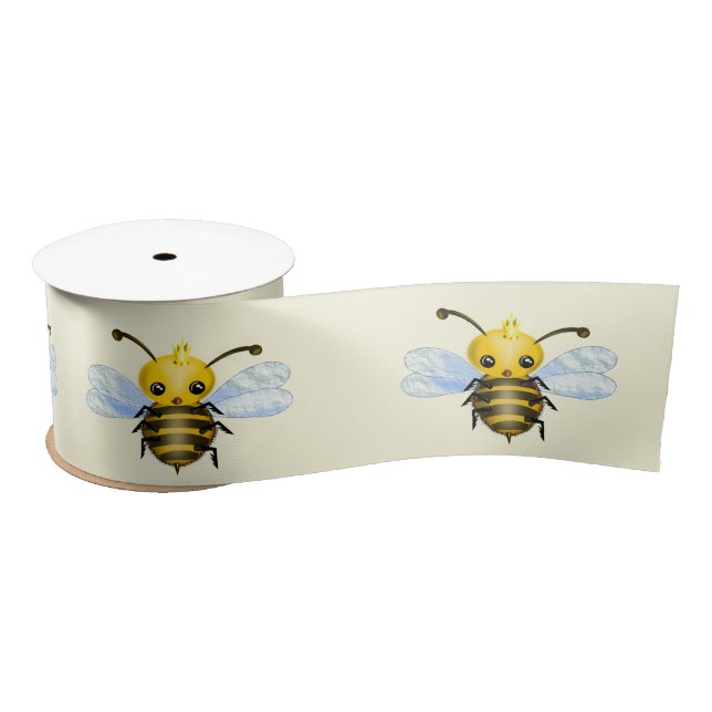 Cute Queen Bee Ribbon (Spool)