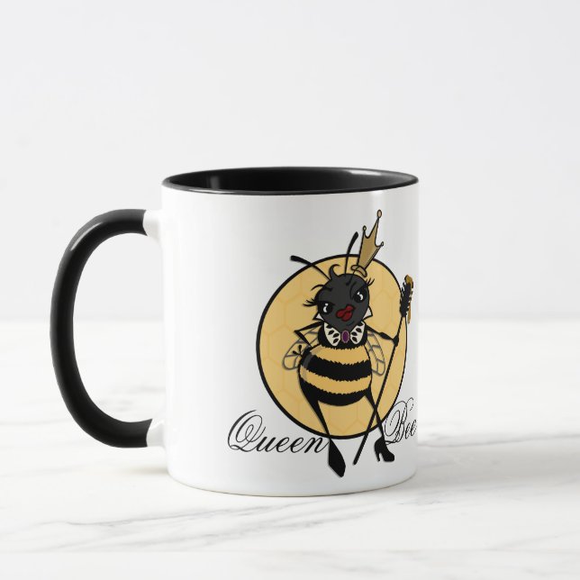 CUTE QUEEN BEE RINGER MUG (Left)