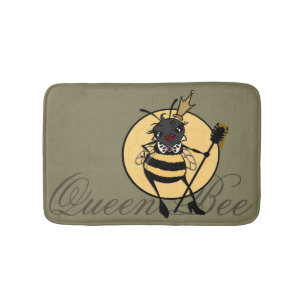CUTE QUEEN BEE SMALL BATH MAT
