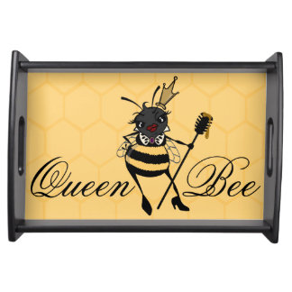 CUTE QUEEN BEE SMALL SERVING TRAY