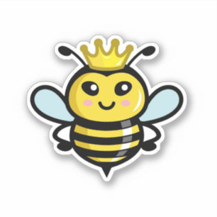 Cute Queen Bee Sticker