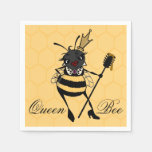 Cute Queen Bee With Honeycomb Paper Napkins at Zazzle