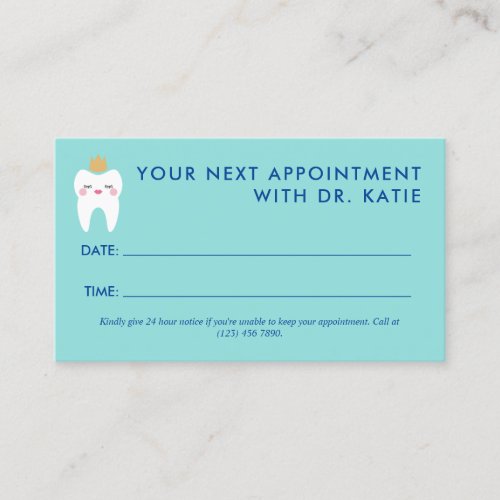 Cute Queen Tooth Pediatric Dentist Appointment