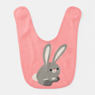 Cute Quiet Cartoon Rabbit Baby Bib