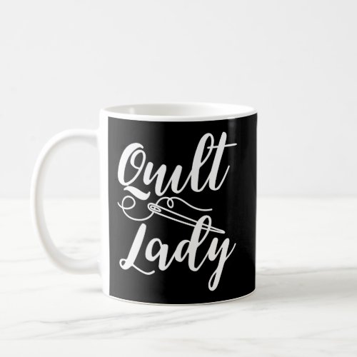 Cute Quilt Lady Needle And Thread Graphic Coffee Mug
