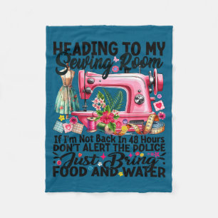 Cute Quilting Quilter Sewer Sewing Heading To My S Fleece Blanket