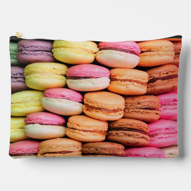 Cute Quirky Colorful Macaroons Accessory Pouch (Front)