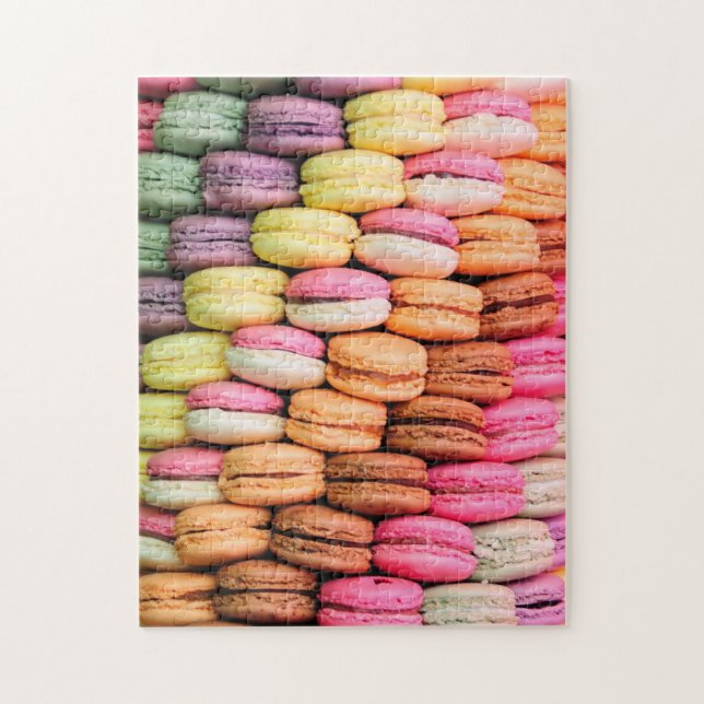 Cute Quirky Colorful Macaroons Jigsaw Puzzle (Vertical)