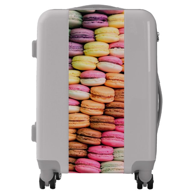 Cute Quirky Colorful Macaroons Luggage (Front)