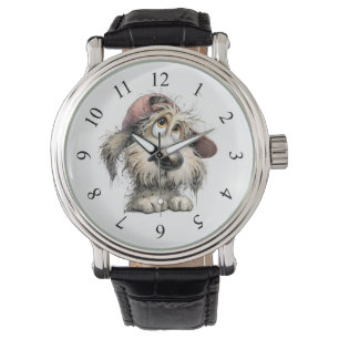 Cute Quirky Dog Drawiing Watch