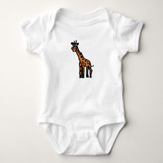 Cute & Quirky Hand-Drawn Giraffe Infant Bodysuit