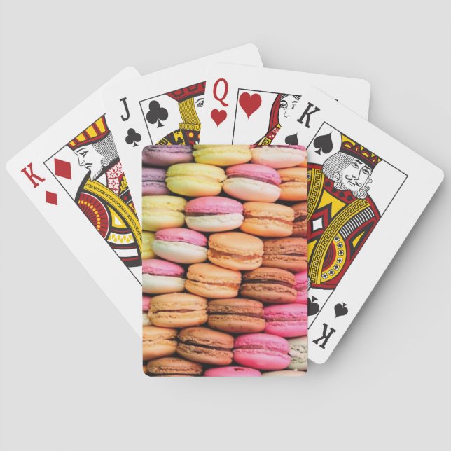 Cute Quirky Macaroons Poker Cards (Back)