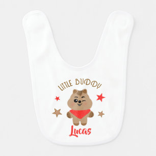 Cute Quokka Little Buddy Personalized Design Baby Bib