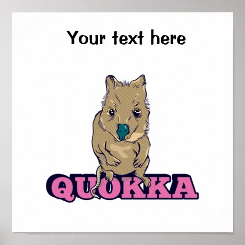 Cute Quokka Poster