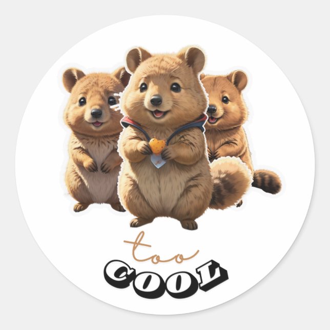 Cute Quokka sticker (Front)