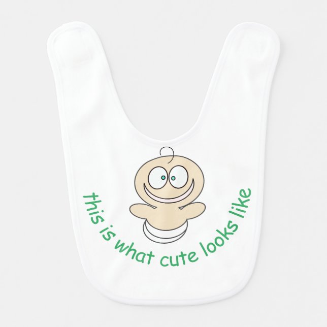 Cute Quote Baby Bib (Front)