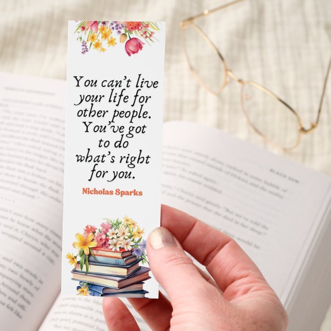 Cute Quote On Life Bookmarks (Hand)