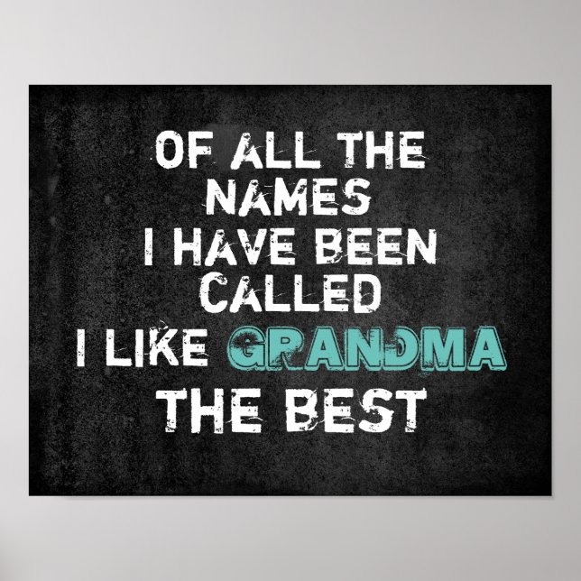 cute quote poster humor custom text (Front)