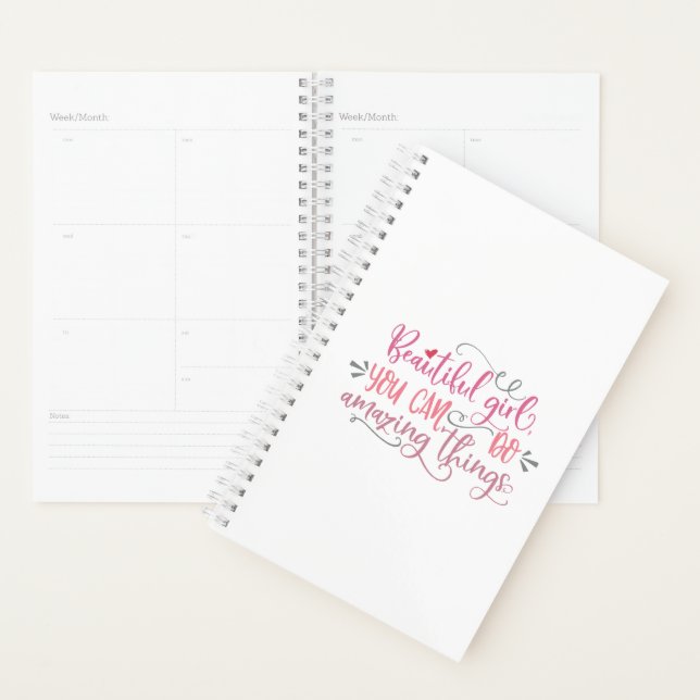 Cute Quotes For Girls Planner (Display)