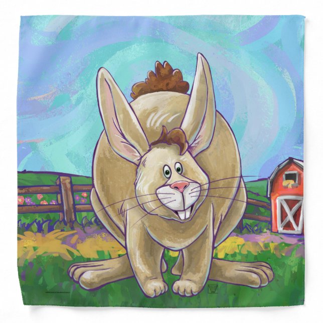 Cute Rabbit Animal Parade Bandana (Front)