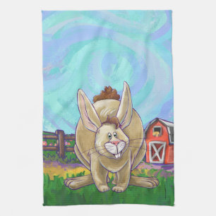 Cute Rabbit Animal Parade Kitchen Towel