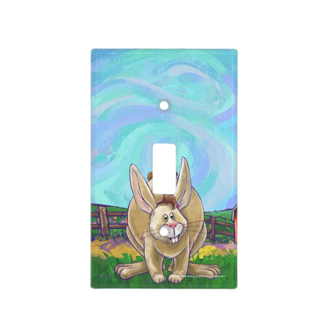 Cute Rabbit Animal Parade Light Switch Cover (Front)