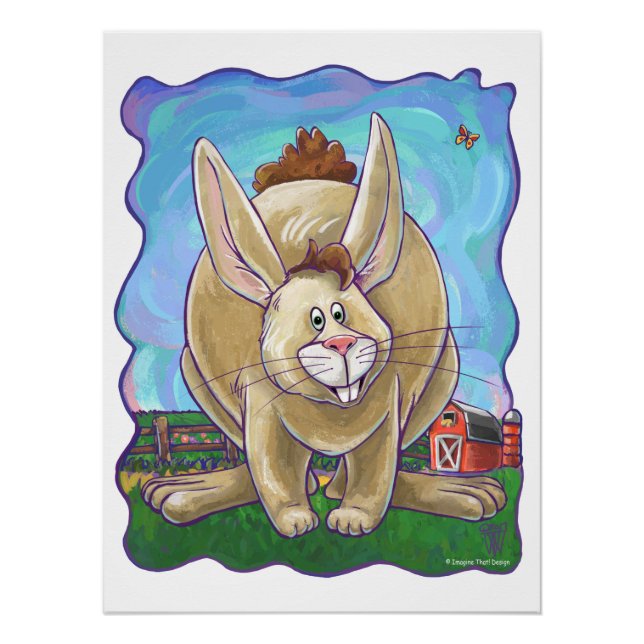 Cute Rabbit Animal Parade Poster (Front)