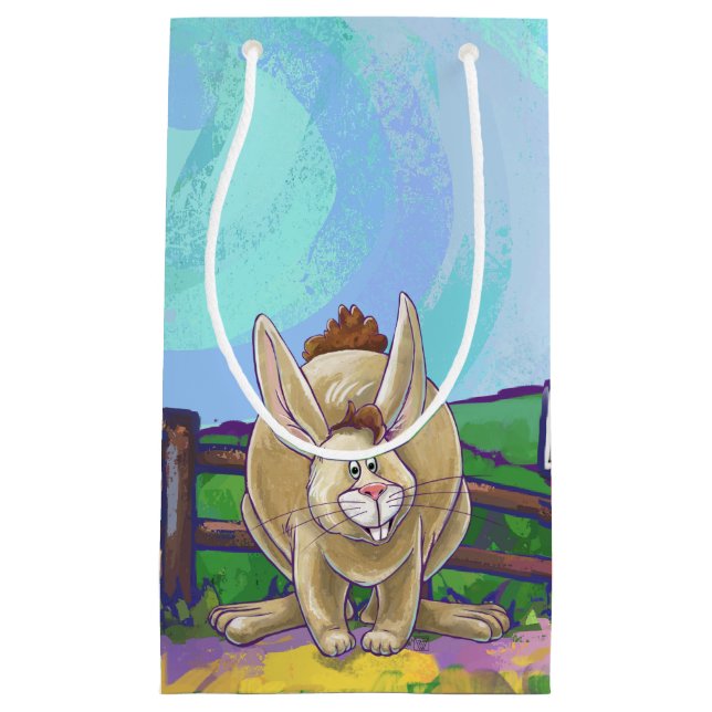 Cute Rabbit Animal Parade Small Gift Bag (Front)
