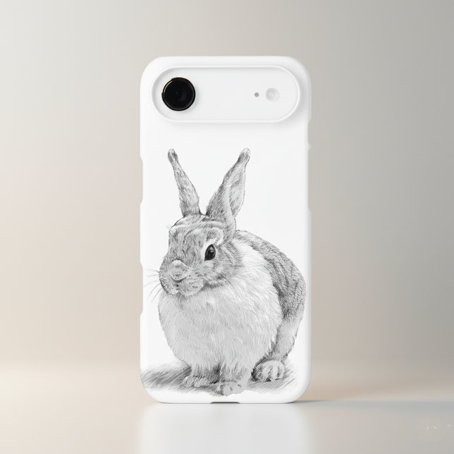 Cute Rabbit Art Drawing Case-Mate iPhone Case (Creator Uploaded)
