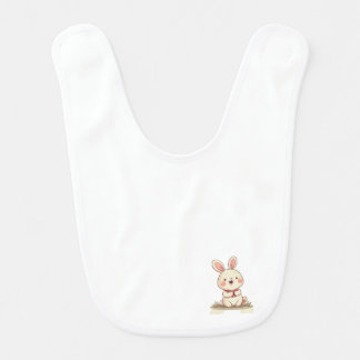 cute rabbit baby bib 