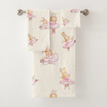 Cute rabbit ballerina wrapping paper