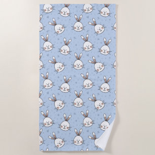 Cute Rabbit Beach Towel
