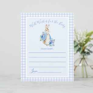 Cute Rabbit Blue Baby Shower Game