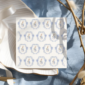 Cute Rabbit Boy Baby Shower Napkins
