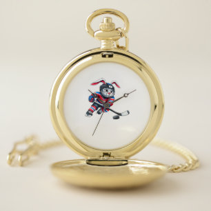 Cute Rabbit Boys Kids Men T-Shirt Pocket Watch