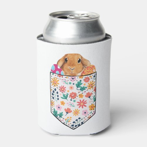 Cute Rabbit Bunny Pet Easter Eggs In Pocket Easter Can Cooler