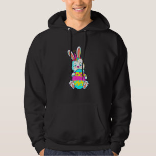 Cute Rabbit Bunny Unicorn Easter Egg Women Girls E Hoodie