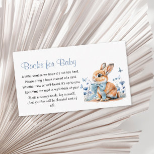 Cute Rabbit Bunny Wildflower Books for Baby  Enclosure Card
