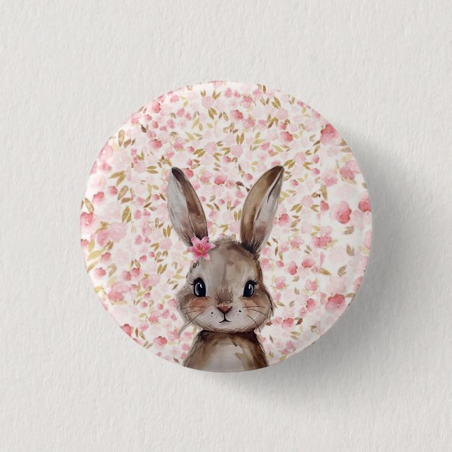 Cute Rabbit Button Accessory (Front)