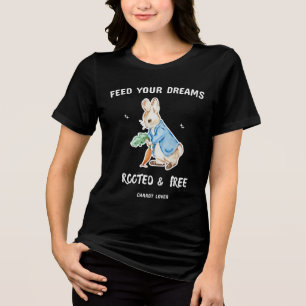 Cute Rabbit Carrot Lover T-Shirt  Tri-Blend Shirt