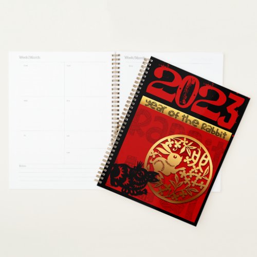 Cute Rabbit Chinese Year 2023 Zodiac Birthday LP Planner