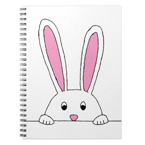 Cute Rabbit Clipart Peaking Cute Animals Bunny Art Notebook