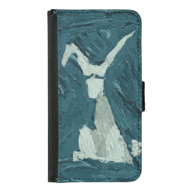 Cute Rabbit Design Samsung Galaxy Wallet Case (Front)