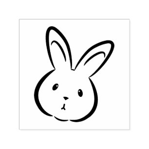 Cute Rabbit Face Self-inking Stamp