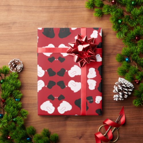 Cute rabbit holiday gift wrapping paper