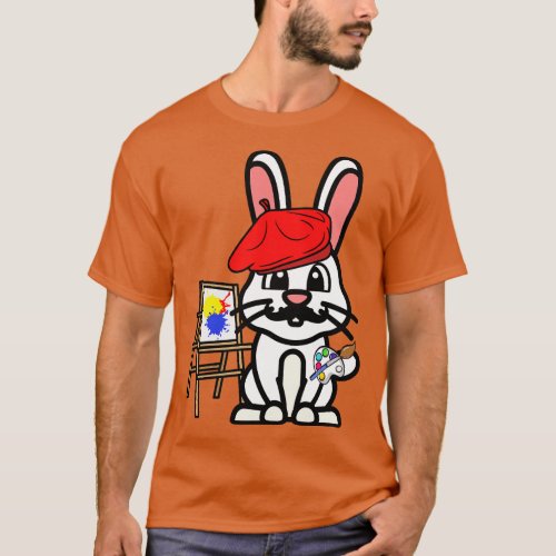 Cute Rabbit is a painter T_Shirt